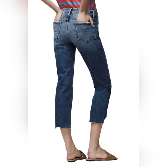 FRAME Denim Le Nouveau Straight Scoop Hem High Jeans Candover size 27 EUC - Picture 9 of 9